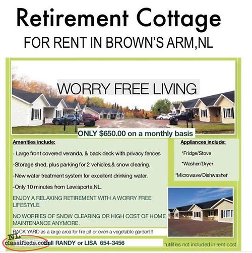 Rental Retirement Units Brown S Arm Newfoundland Labrador Nl