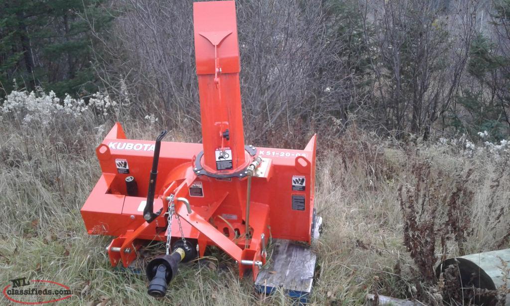 Snow blower attachment for Kubota BX25 Mcivers, Newfoundland Labrador