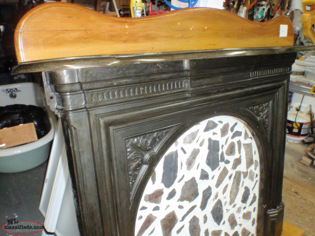 Old Cast Iron Fireplace From St John S Grand Falls Windsor