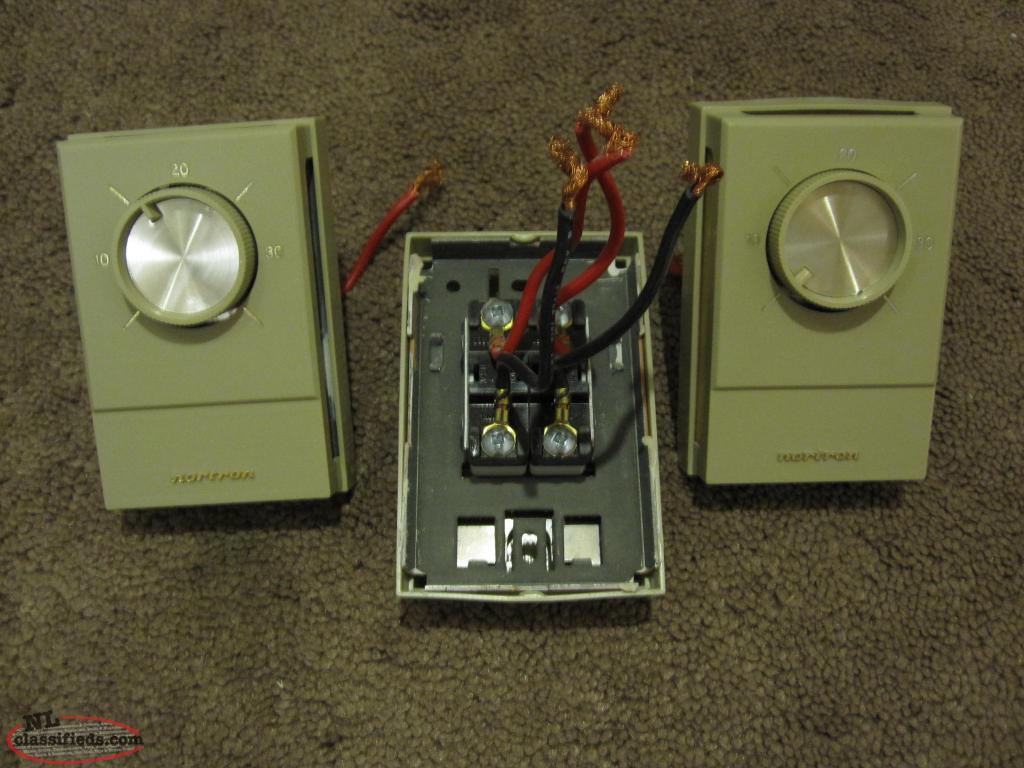 Set of 3 baseboard electric heat Thermostats St. John's, Newfoundland