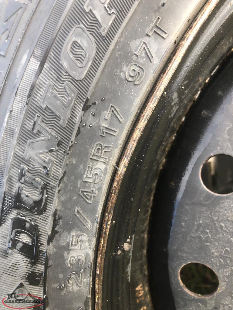 4 Dunlop Winter Maxx Tires on Steel Rims 235/45R17 97T Glovertown, Newfoundland Labrador