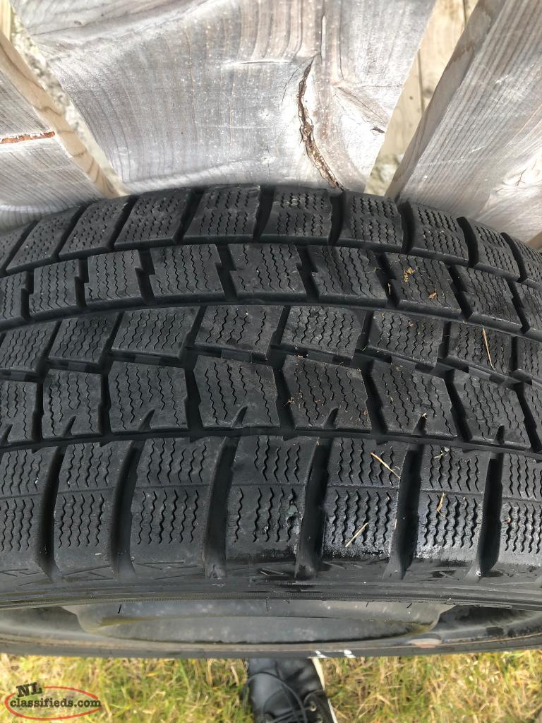 4 Dunlop Winter Maxx Tires on Steel Rims 235/45R17 97T Glovertown, Newfoundland Labrador