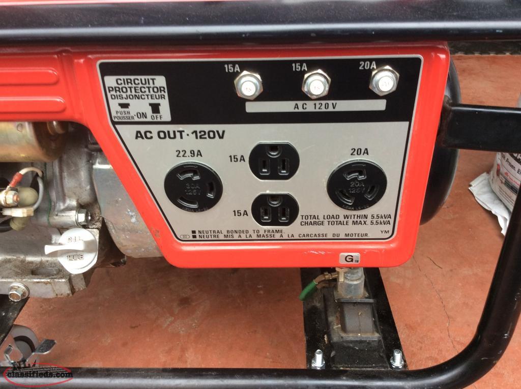 Honda EM 6500 S generator - Gander, Newfoundland Labrador 