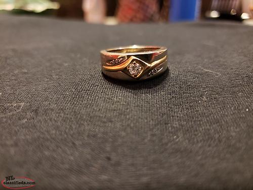 mens white gold diamond ring