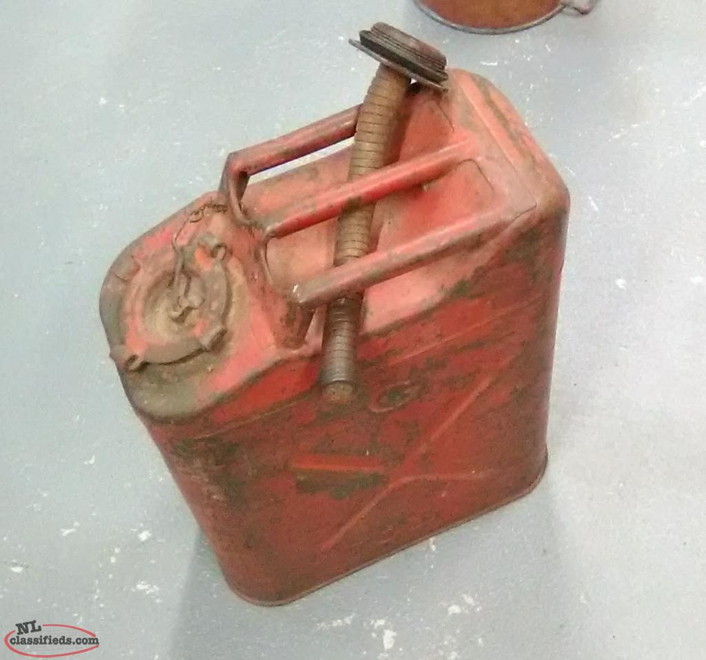 Vintage US steel 5 gal. (jerry) gas can. Cbs, Newfoundland Labrador