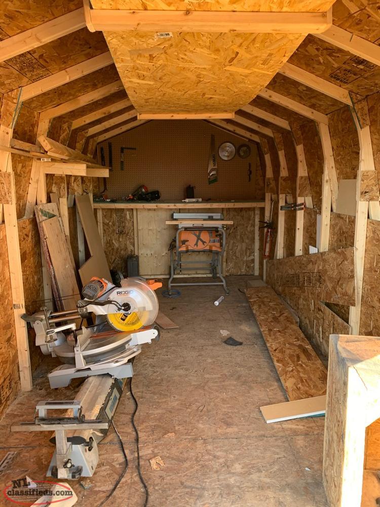 This solar + battery storage shed can charge up your electric tools