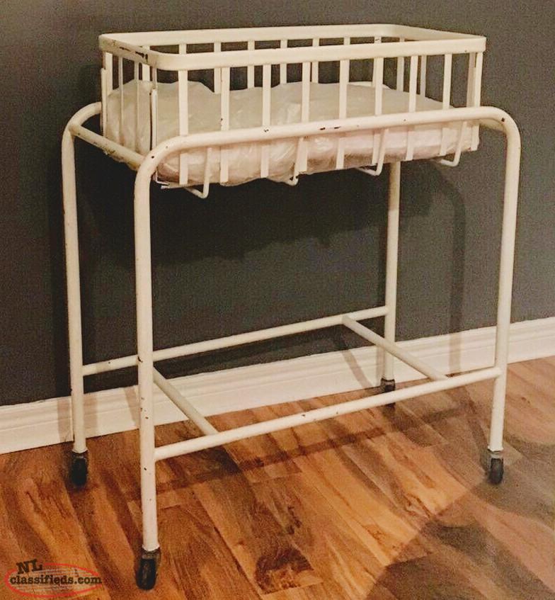 Rare Antique Iron Grace Hospital Crib St. John's, Newfoundland