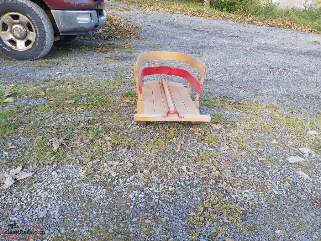 Wooden sled for kids Spaniards Bay, Newfoundland Labrador NL