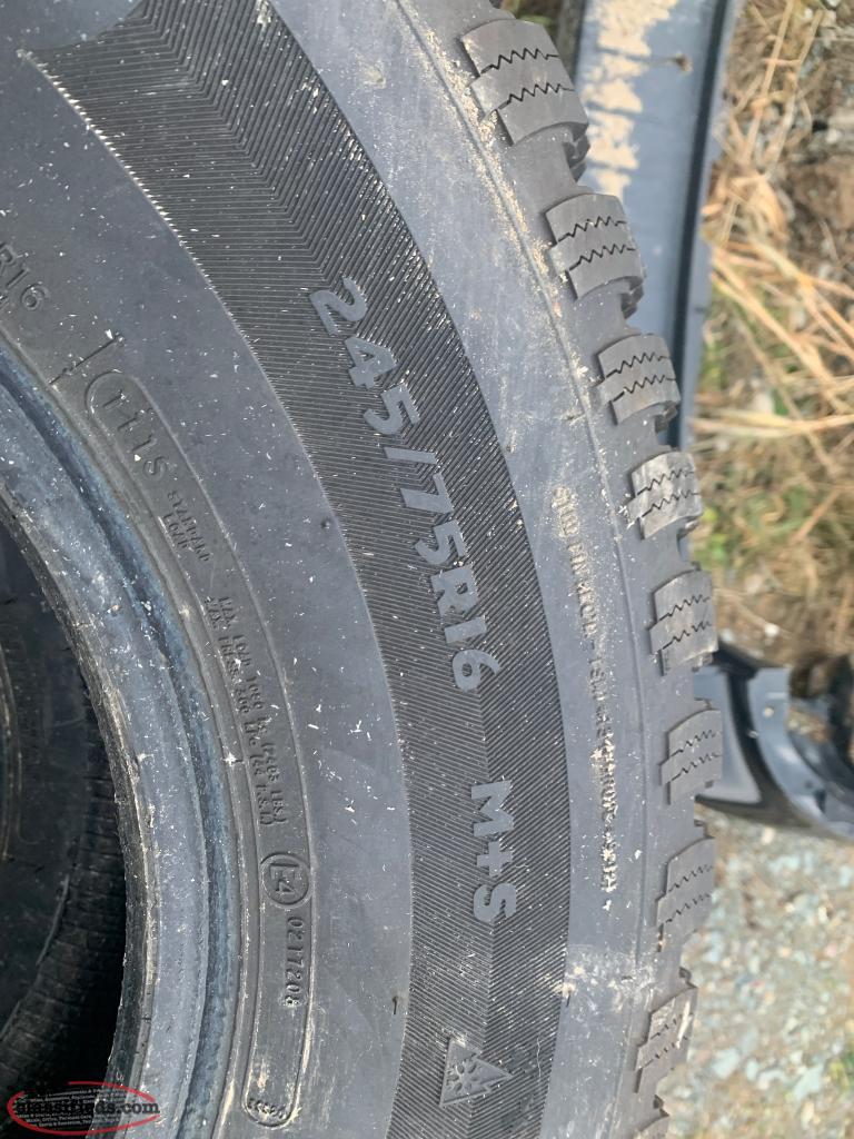 Studded snow tires 245/75R16 Brigus, Newfoundland Labrador NL