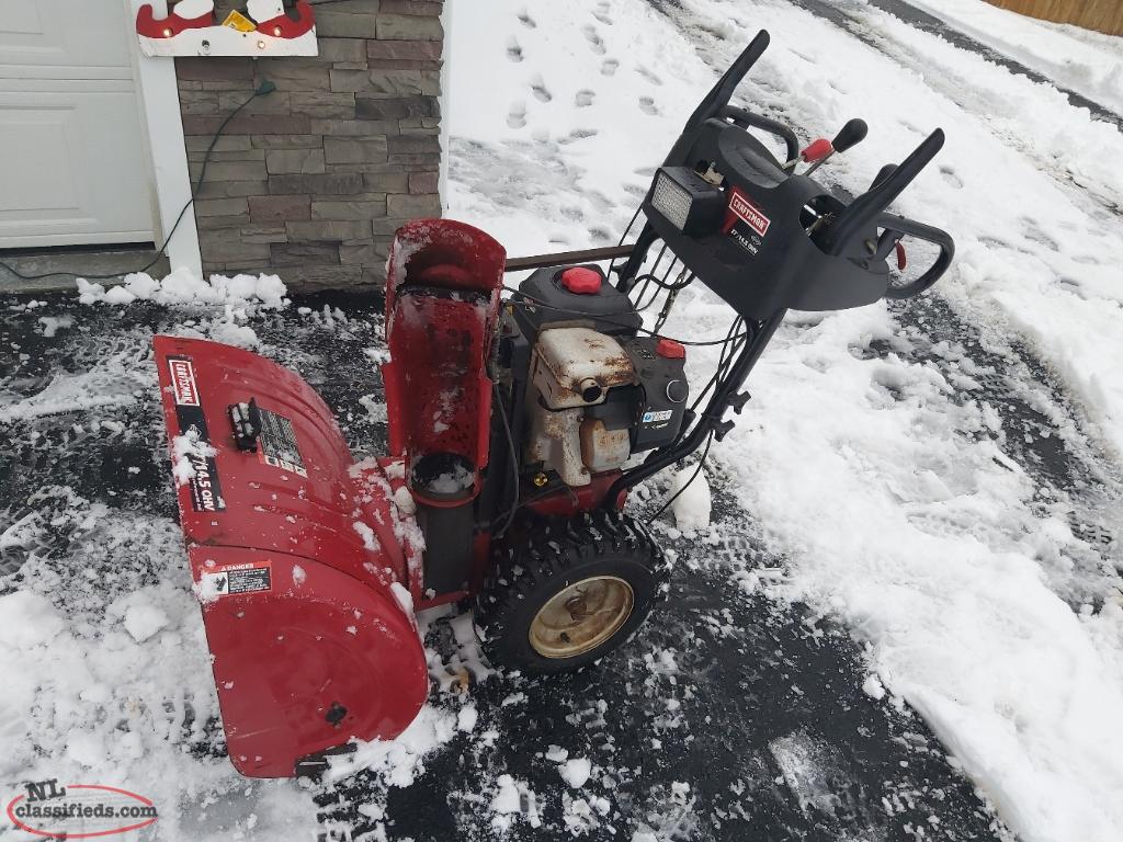 Craftsman 14.5 hp 27" cut Snowblower Mount Pearl, Newfoundland