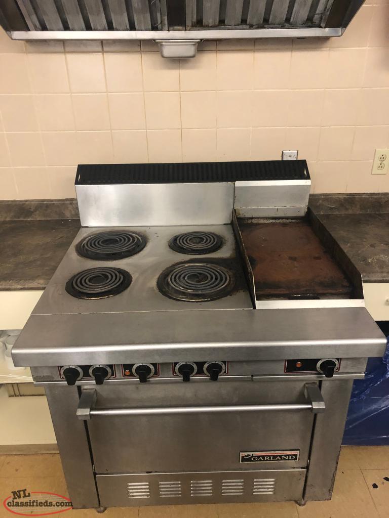 Garland industrial electric oven and stove top St. John’s