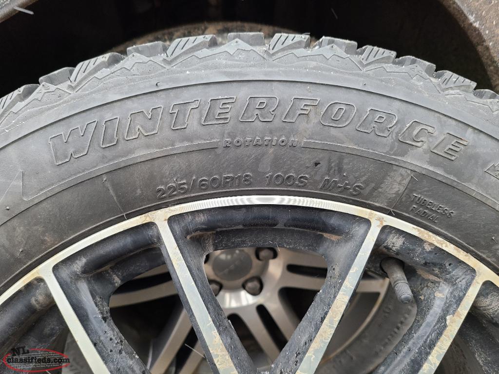 Winter Studded Tires 225/60 R18 Norris Arm, Nl, Newfoundland
