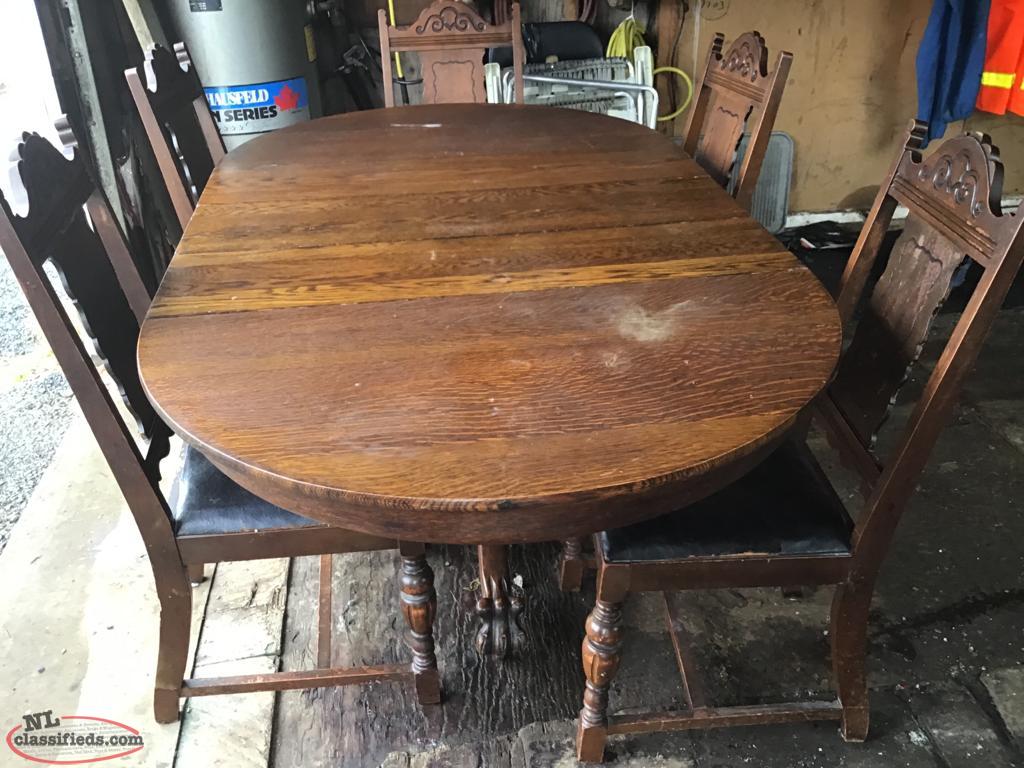 Antique table and chairs Harbour Grace, Newfoundland Labrador NL