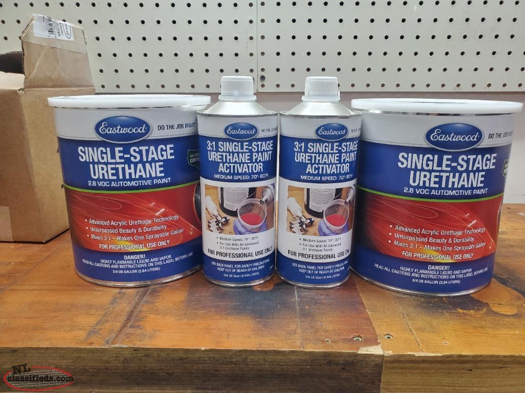 Gloss Black single stage urethane paint Pouch Cove, Newfoundland