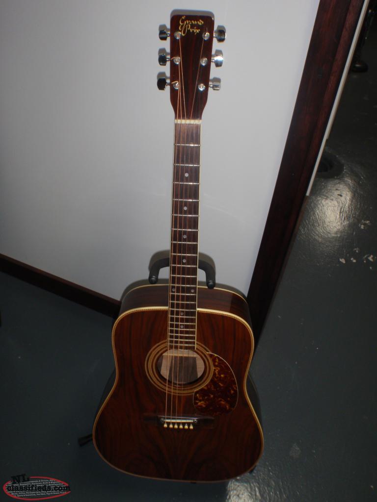 grand prix acoustic guitar with hard case Grand Falls Windsor