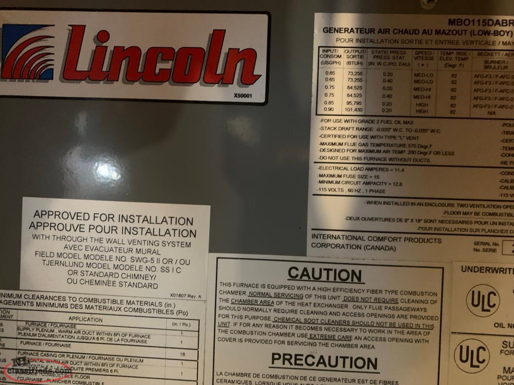 Oil furnace for sale - Cavendish, Newfoundland Labrador | NL Classifieds