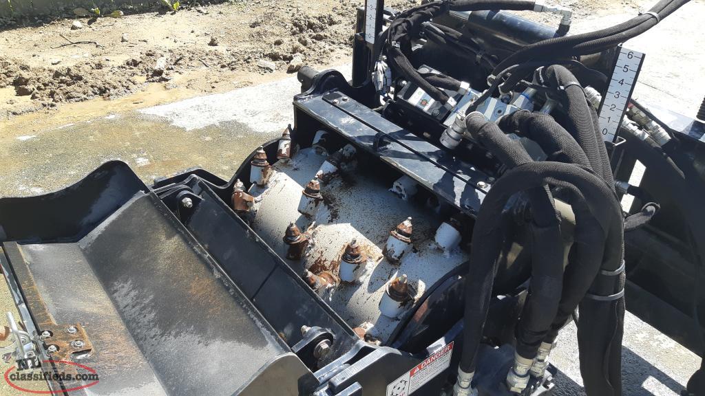 Kubota 24" Cold Asphalt Planer Attachment For Skid Steer Cbs