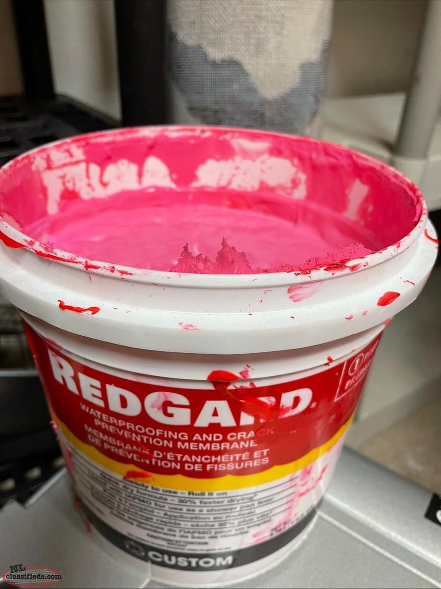 Redguard waterproofing for tiles St. John’s, Newfoundland Labrador