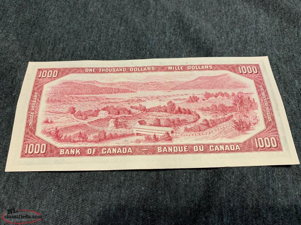 Canadian 1000 Bill 1954 St John s Newfoundland Labrador NL canadian-1000-bill-1954-st-john-s-newfoundland-labrador-nl