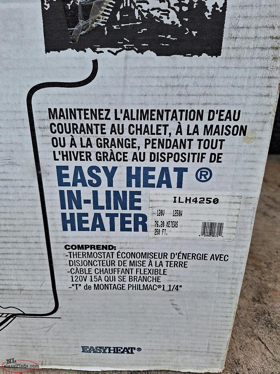 In Line Pipe Heater - new in box, never used. - Flatrock, Newfoundland  Labrador | NL Classifieds