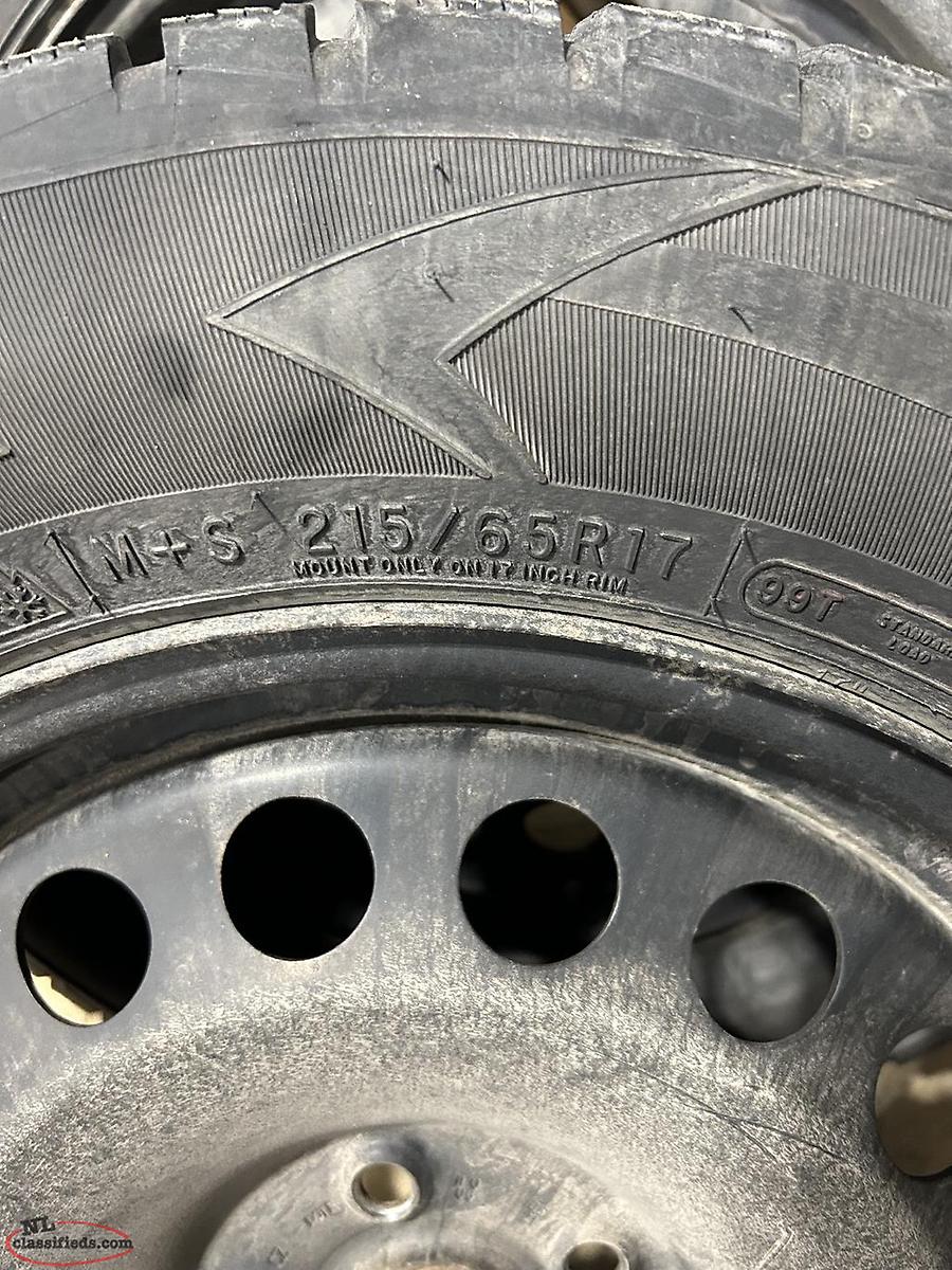 Winter Tire And Rims Brigus, Newfoundland Labrador NL Classifieds