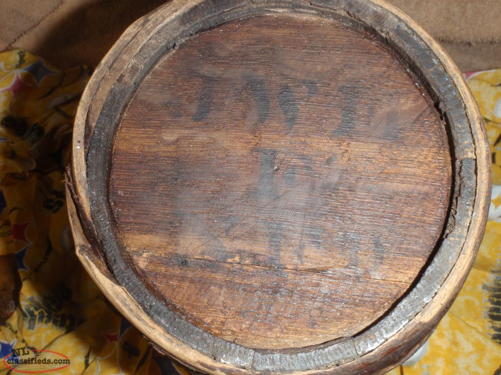 ANTIQUE POWDER KEG FROM EXPLOIT'S ISLAND Grand Falls Windsor