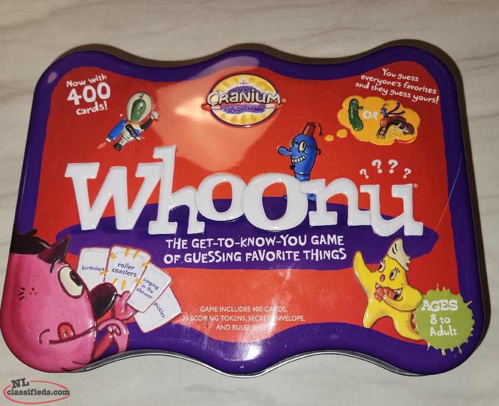 Whoonu Cranium Game St. John's, Newfoundland Labrador NL Classifieds