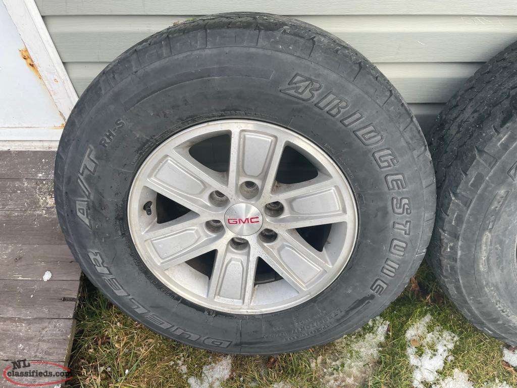17 GMC Aluminum tires and rims. Conception Bay South, Newfoundland