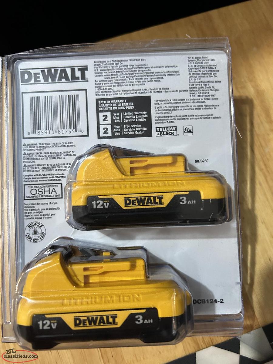 DeWalt 12V Batteries - Portugal Cove, Newfoundland Labrador | NL ...