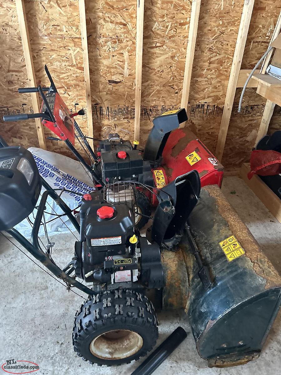 Snow Blowers Mt Pearl, Newfoundland Labrador NL Classifieds