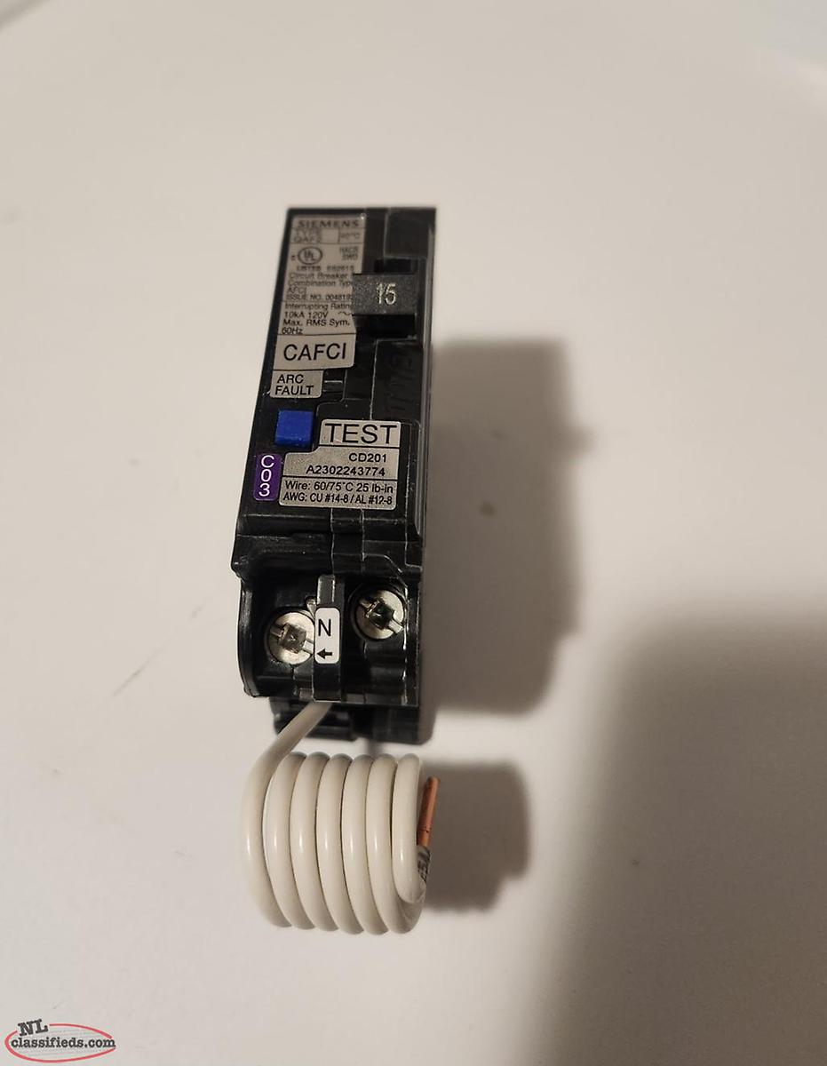 Siemens 15amp Arc Fault Breaker NEW St. John's, Newfoundland Labrador