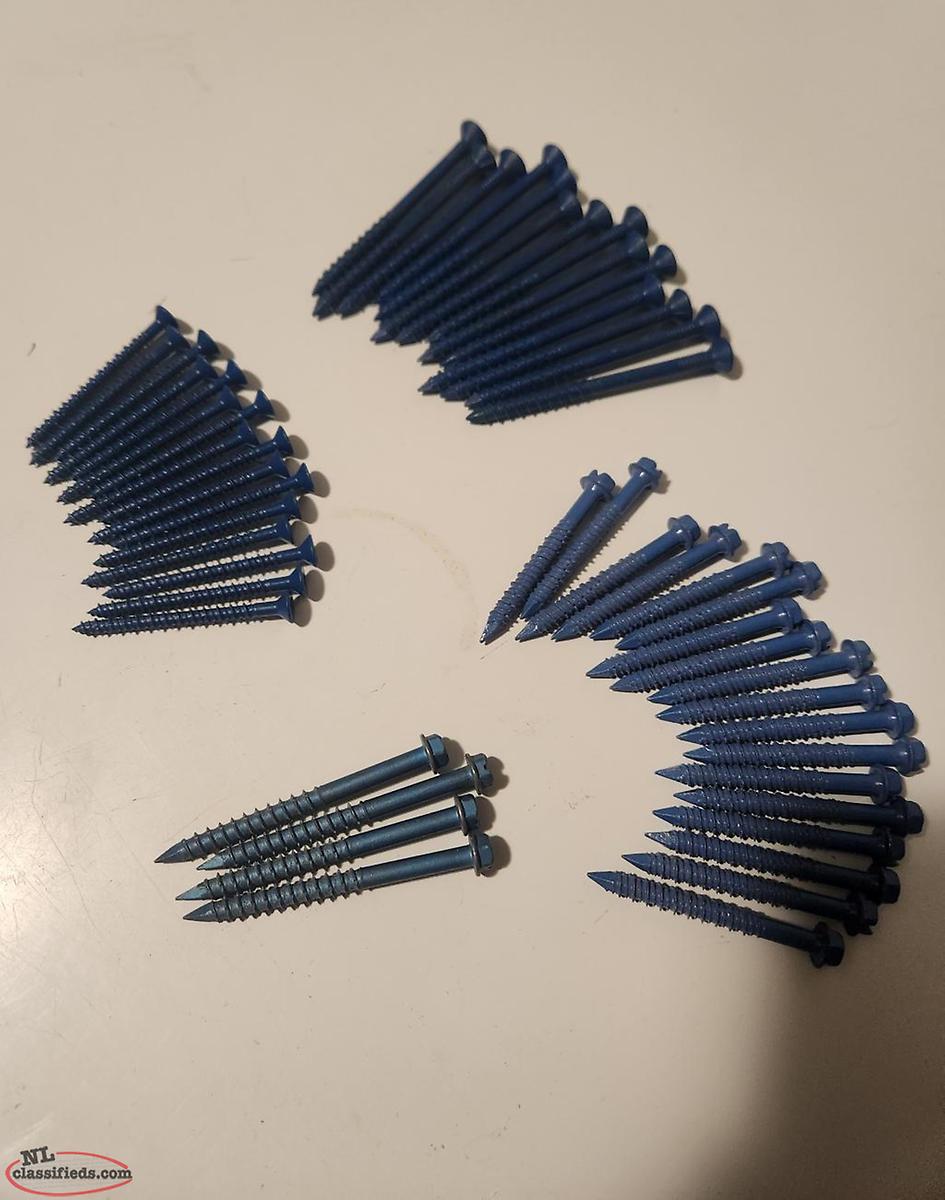 Tapcon Concrete Screws St. John's, Newfoundland Labrador NL Classifieds