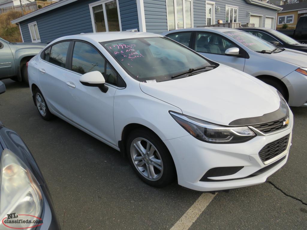 2016 chev cruze lt loaded Mt. Pearl, Newfoundland Labrador NL