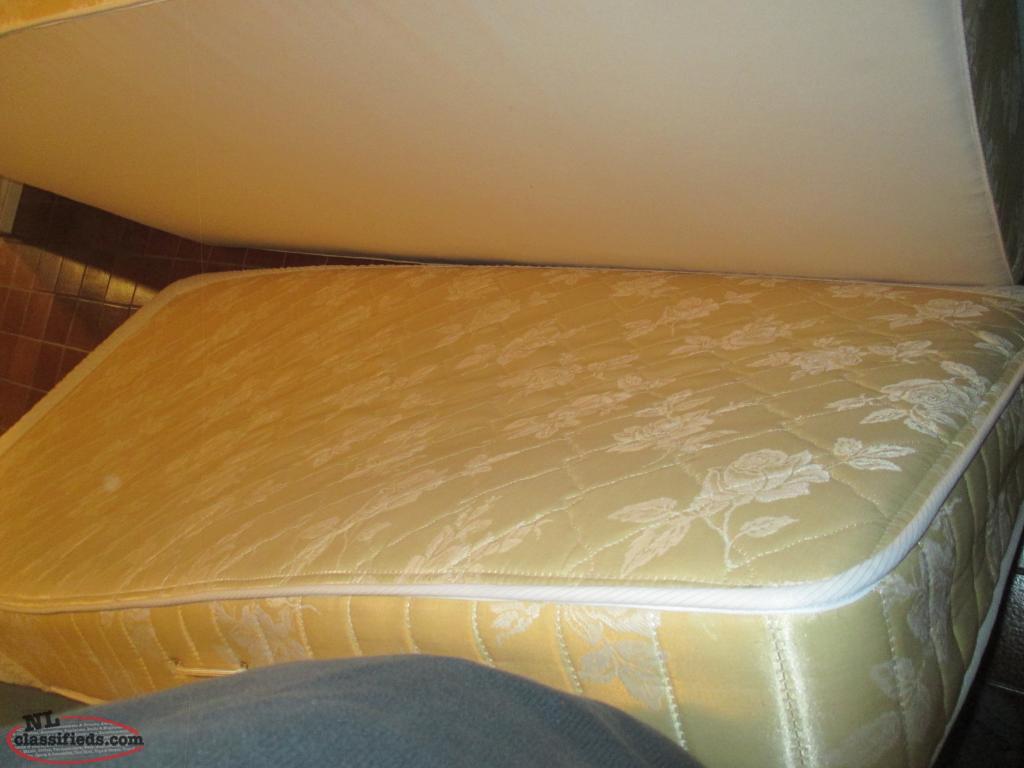 SearsOPedic Twin Mattress, Box Spring and Frame Portugal Cove St